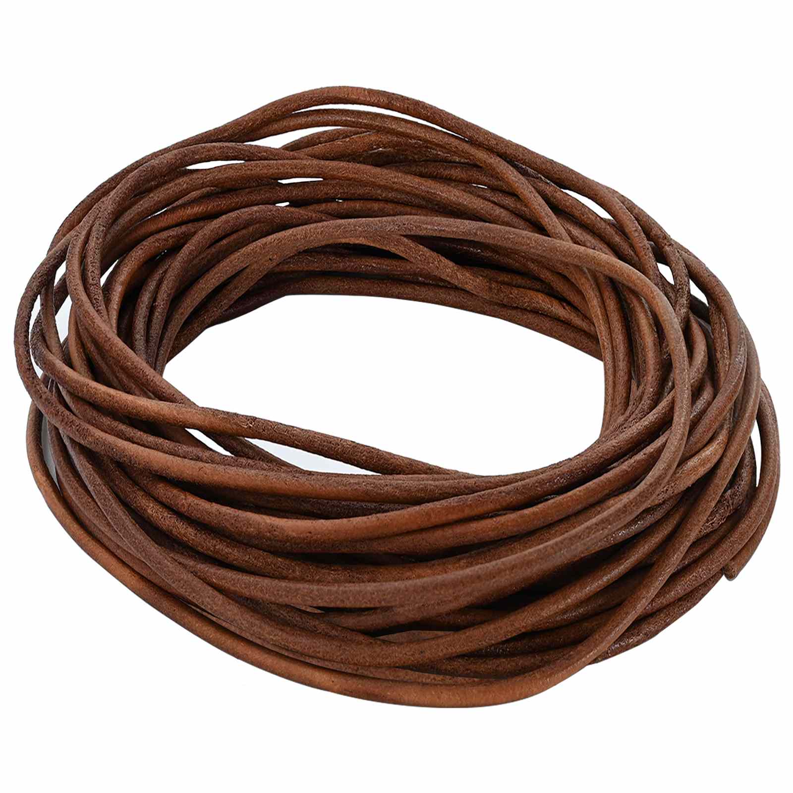 Corda de couro marrom claro ø2,5 mm x 50 m couro