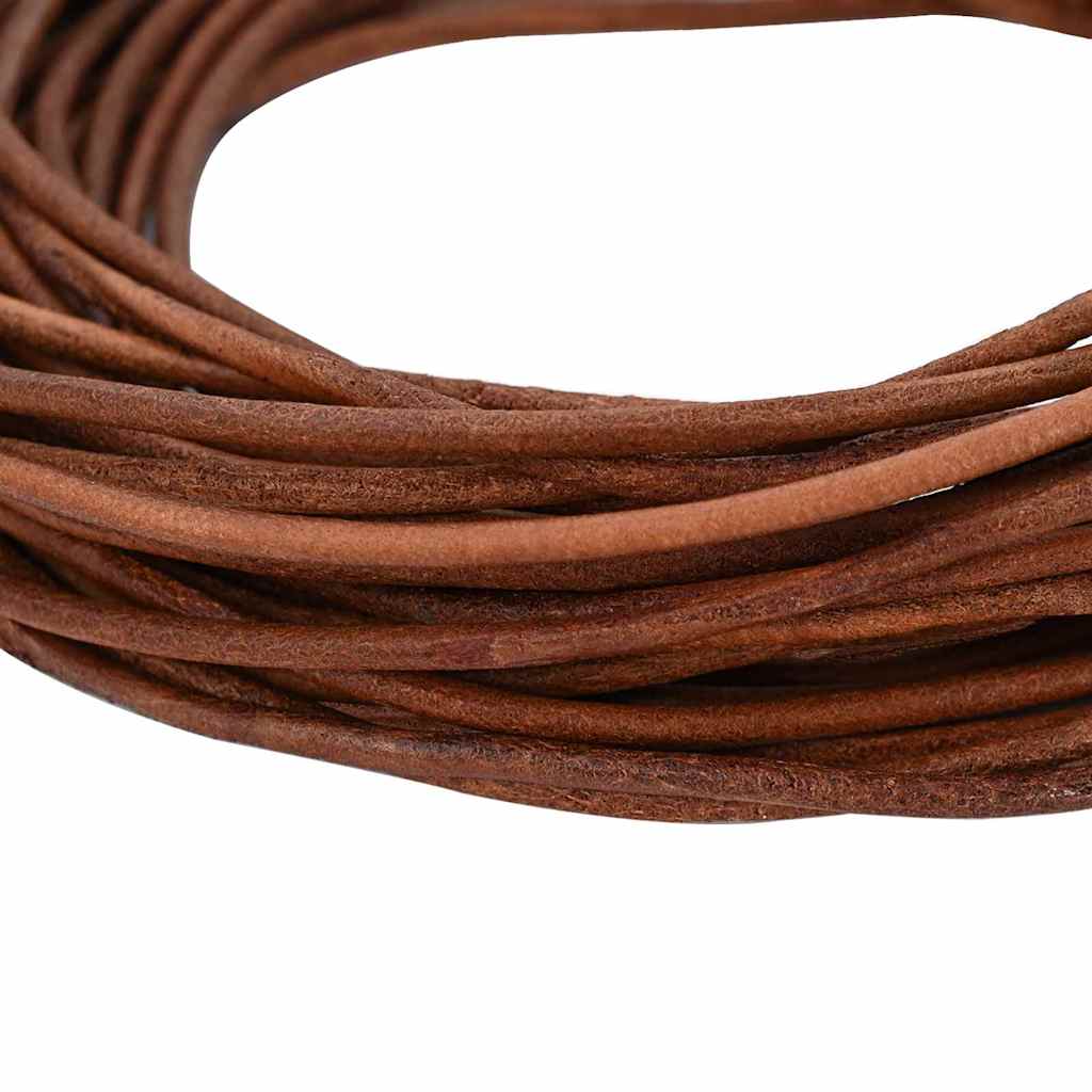 Corda de couro marrom claro ø2,5 mm x 50 m couro