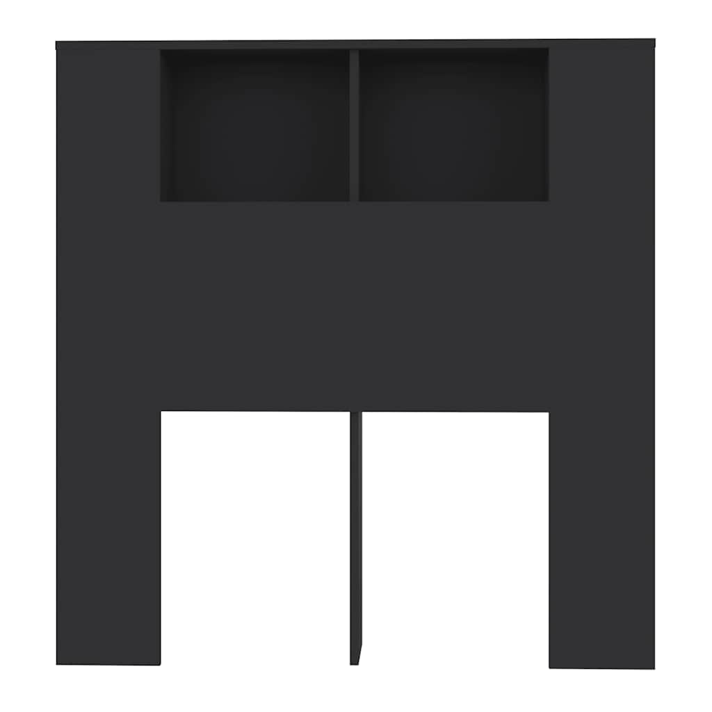 Armário de cabeceira 100x18,5x102,5 cm preto