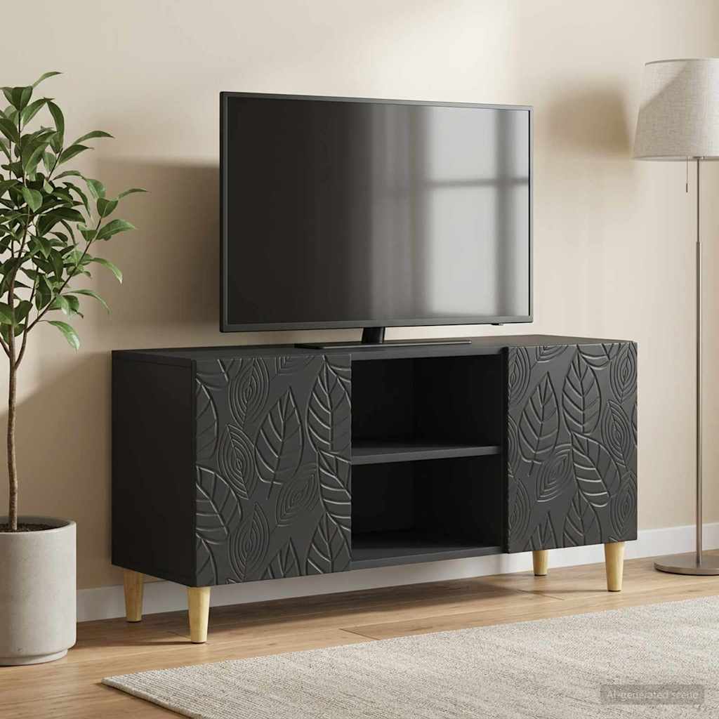 Gabinete para TV 102 x 34,5 x 50 cm preto derivados de madeira