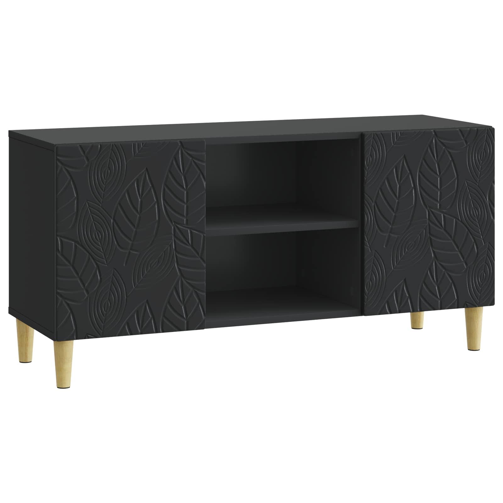 Gabinete para TV 102 x 34,5 x 50 cm preto derivados de madeira