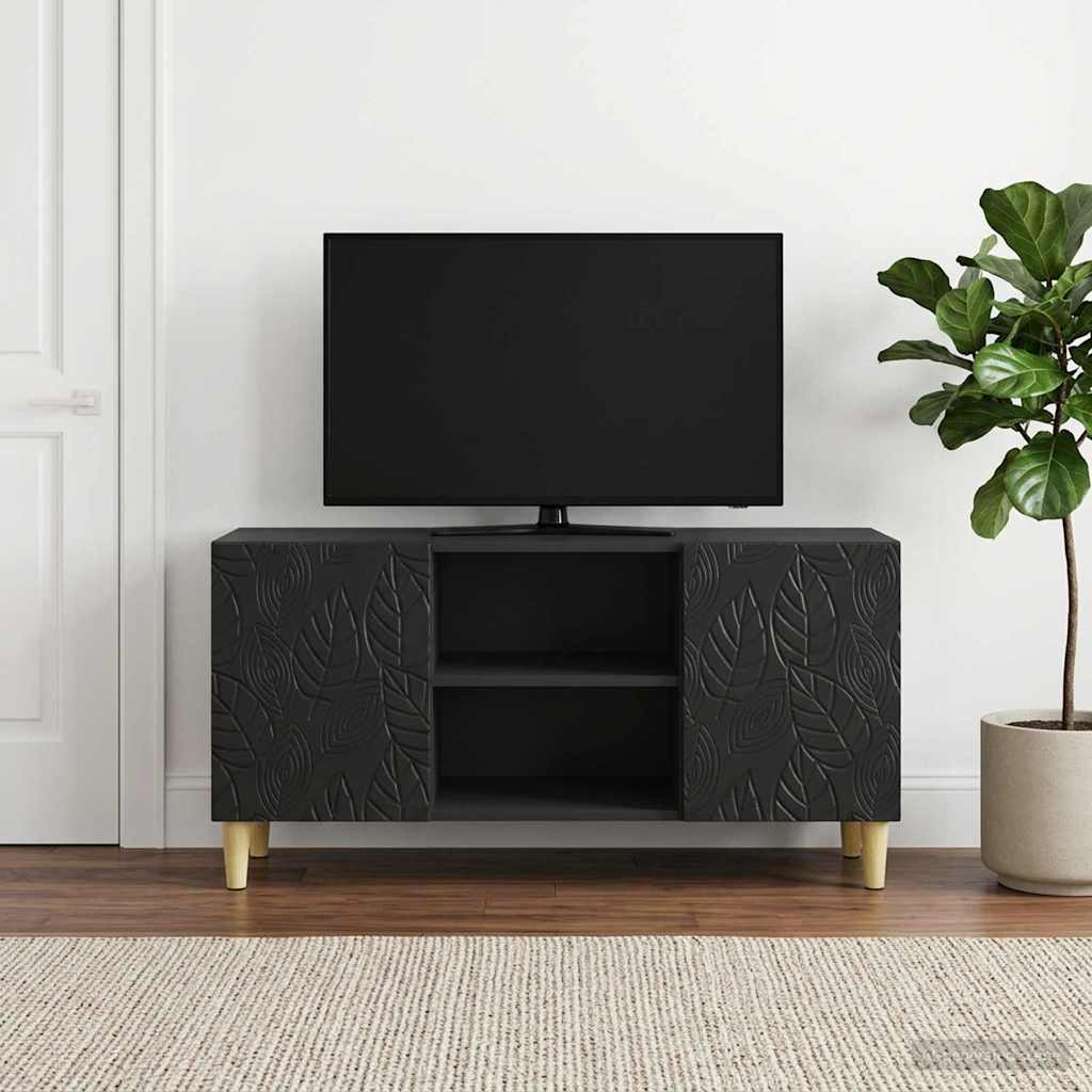Gabinete para TV 102 x 34,5 x 50 cm preto derivados de madeira