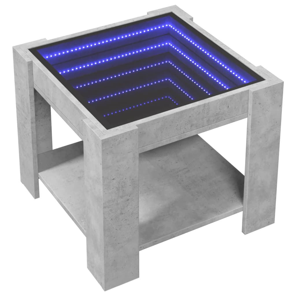 Mesa de centro c/ leds 53x53x45 derivados de madeira