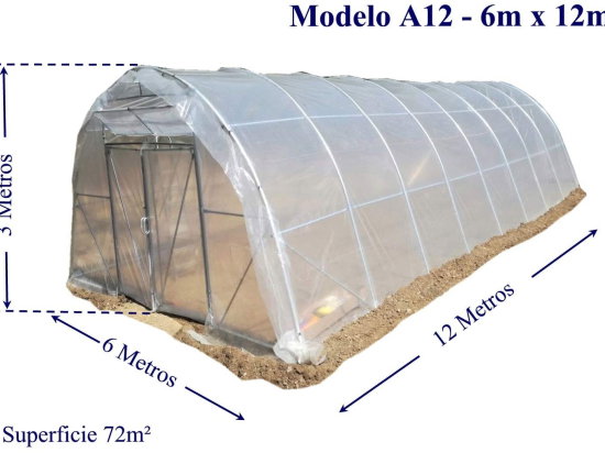 Estufa Modelo PRO 6 x 42 m – 252 m²